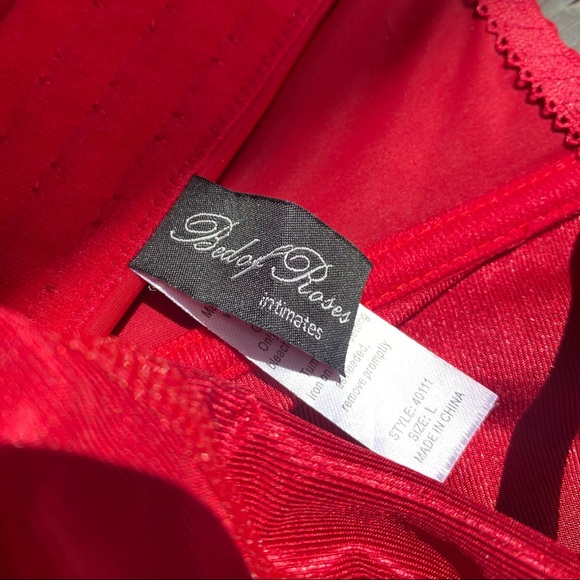 Vintage 80s/90s Red Bustier - Picture 4 of 5